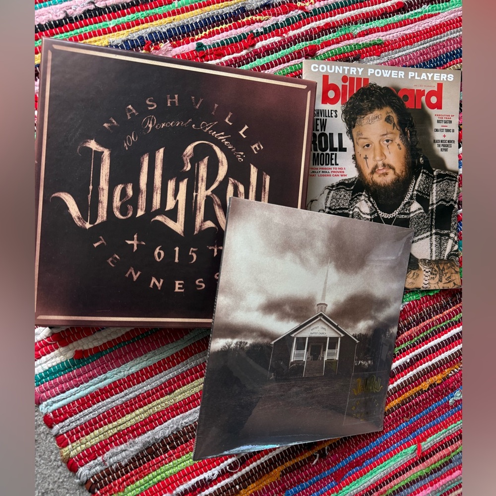 Jelly Roll Whitsitt Chapel Unopened Vinyl, Collector Box, & Billboard Magazine